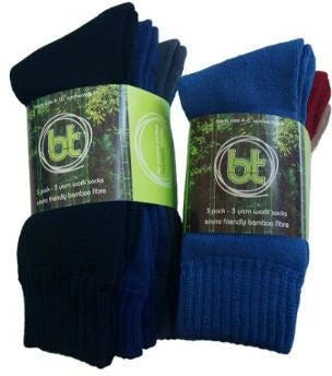 Geographe Camping & Tackle World Bamboo 3 Pack 3 Yarn Socks