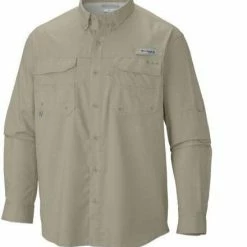 Columbia Blood And Guts Long Sleeve Shirt Fossil