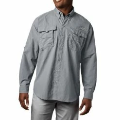 Columbia PFG Bahama Long Sleeve Shirt Mens Cool Grey