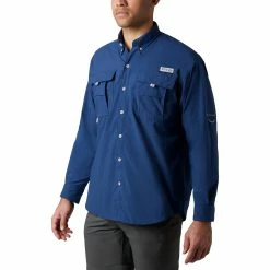 Columbia PFG Bahama Long Sleeve Shirt Mens Carbon