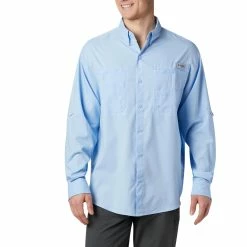 Columbia Tamiami II Long Sleeve Shirt Mens Sail