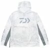 Daiwa Hex Hooded Jersey White