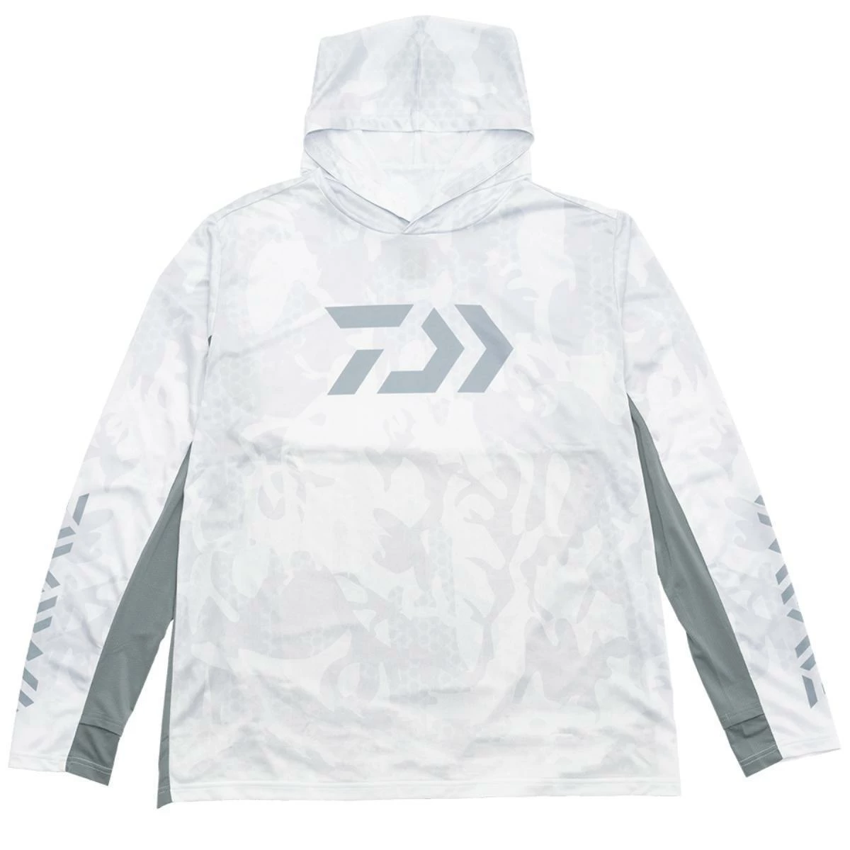 Daiwa Hex Hooded Jersey White