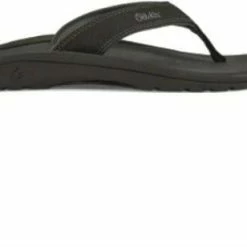 Olukai Ohana Thong Mens Black Dark Shadow