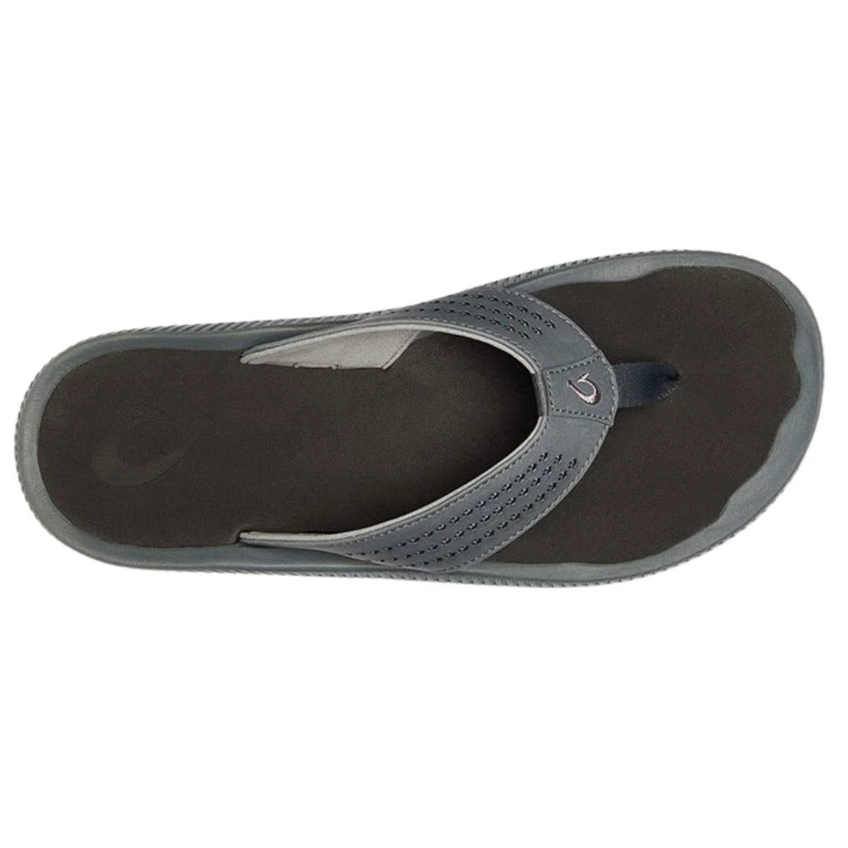 Olukai Ulele Thong Mens Dark Shadow Black - Image 2
